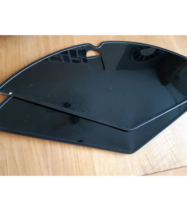 jasbeschermer zwart hard plastic 28 inch